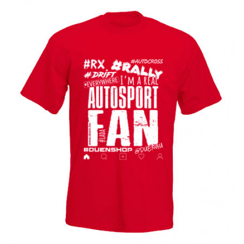 AUTOSPORT FAN férfi póló, piros AUTOSPORT FAN férfi póló, piros